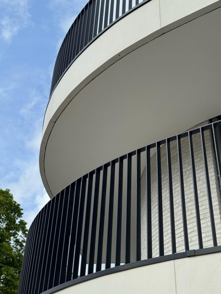 Private apartment balcony overlooking green garden in Wezembeek-Oppem near Brussels